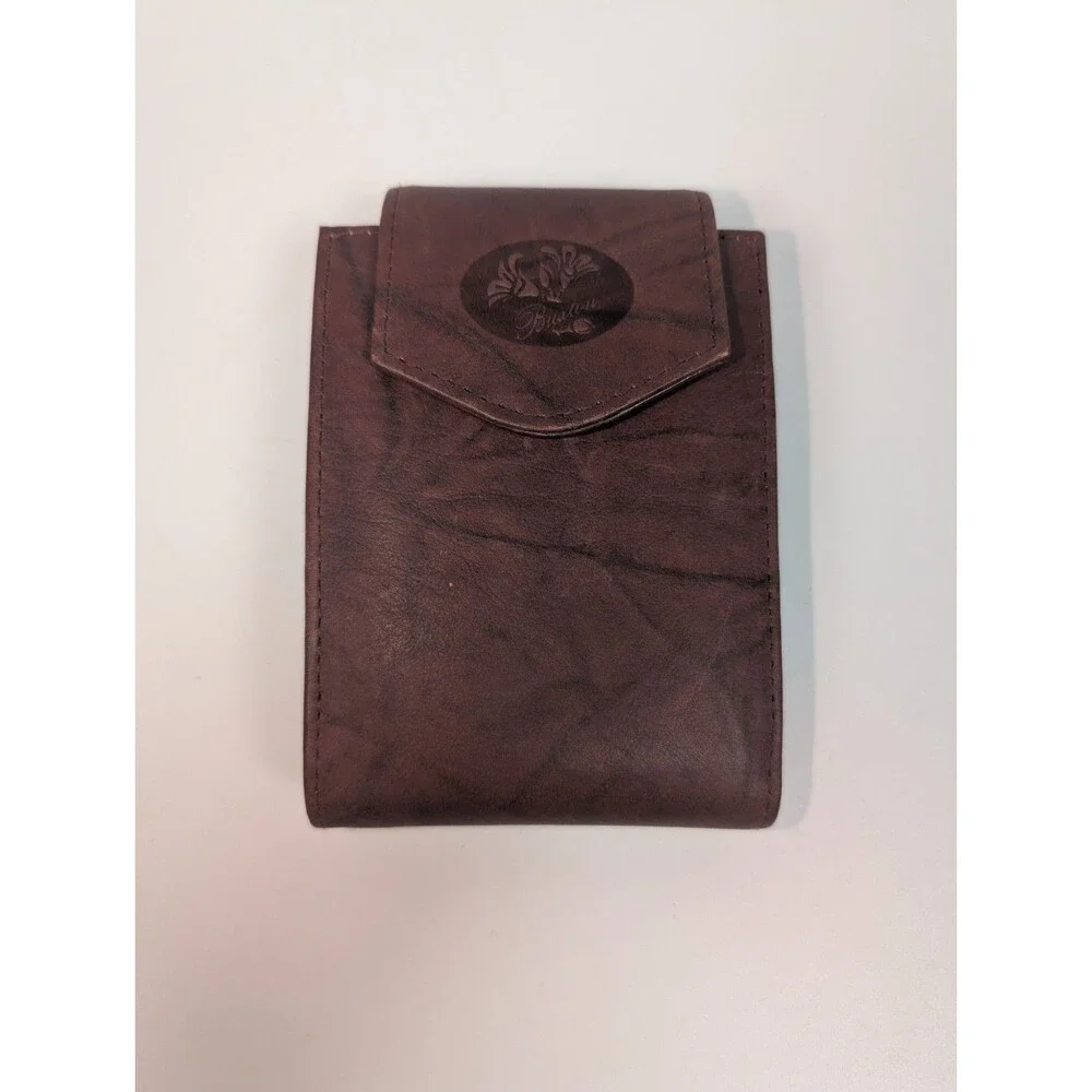 Buxton Genuine Leather Wallet Brown Bifold Organizer Coin Pocket ID Holder NIB